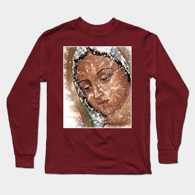 La virgen de Guadalupe - Tonantzin Long Sleeve T-Shirt by Blind Man Studio